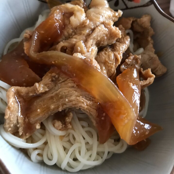 肉のせそうめん